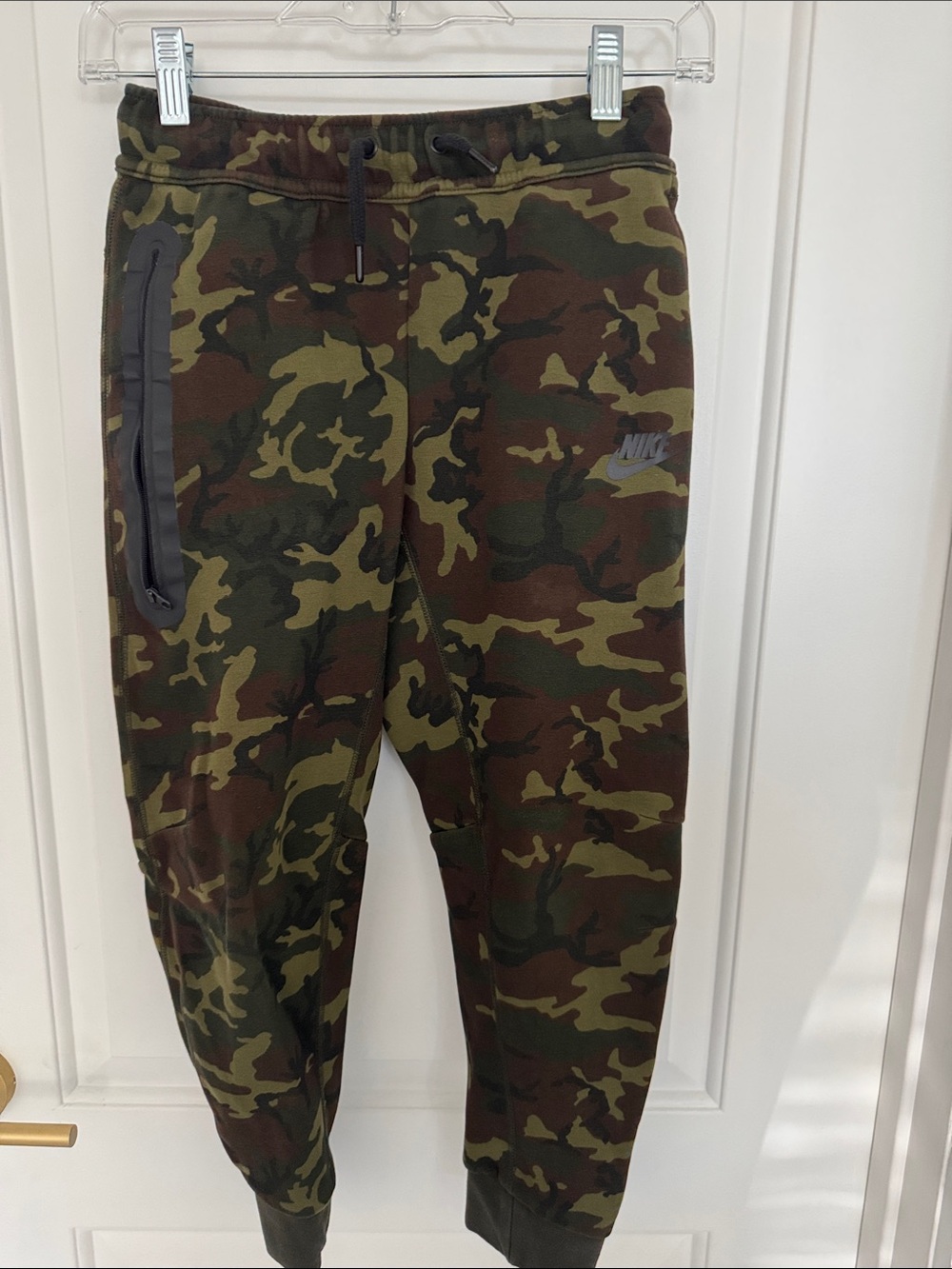 Nike Boys Camo Joggers - Olive Green & Brown